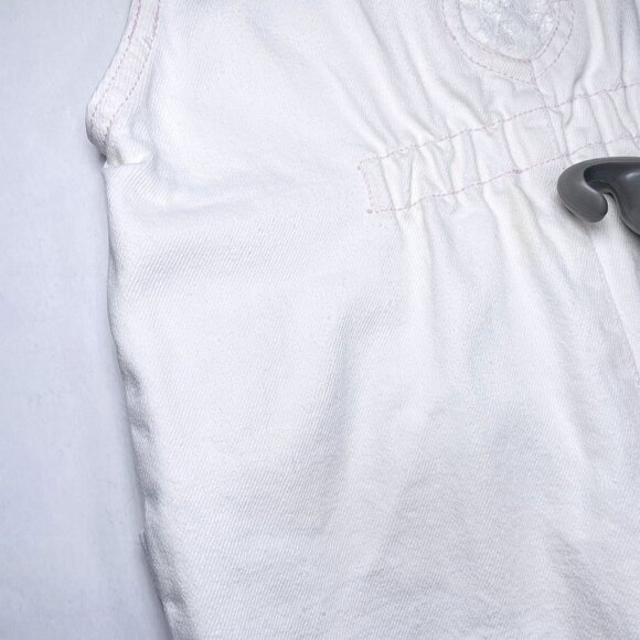 Vintage Jordache Girls Lace Bubble Denim Overalls Longall Romper Outfit 4 - Picture 13 of 16